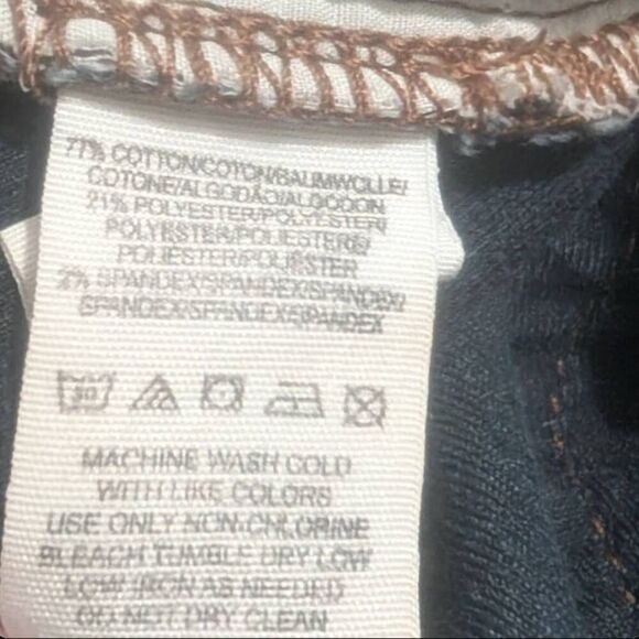 FREE PEOPLE Button Fly Ankle Zip Skinny Jeans Medium Wash Size 25 - Picture 8 of 9